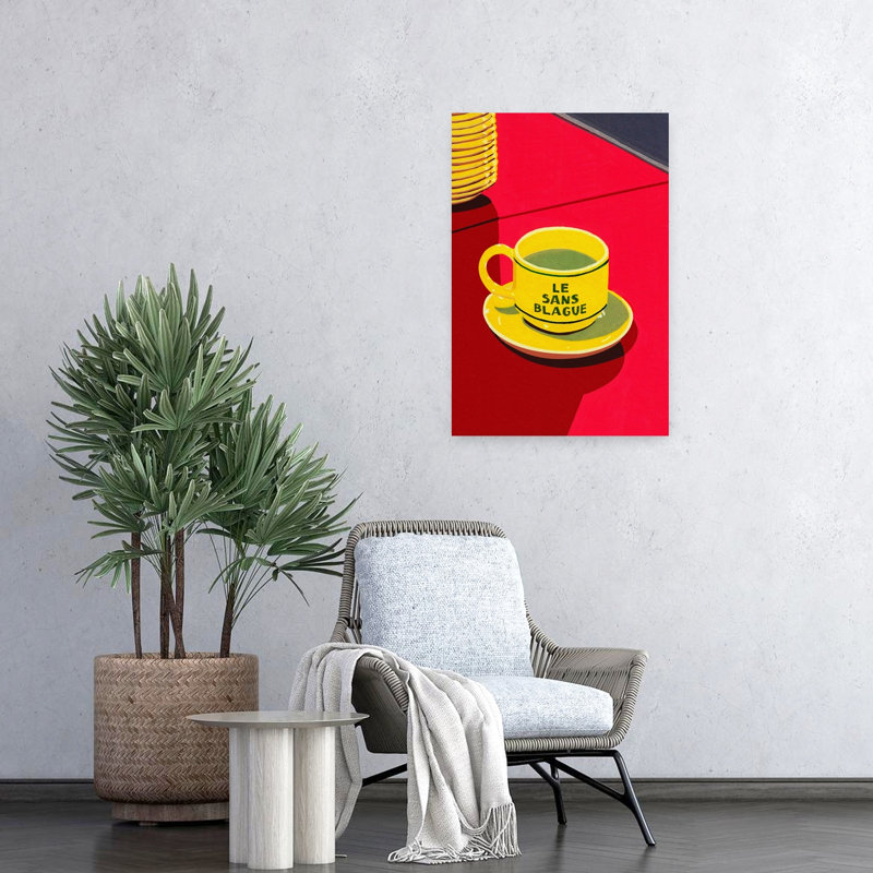 Art contemporain rétro, H 24 po x l 16 po