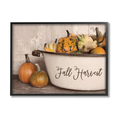 " Fall Harvest Bowl Gourds Pumpkins Arrangement Still Life " by Lori Deiter