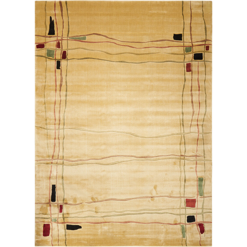 Sol Viscose Abstract Indoor Rug, Rectangle 9'6" x 13'