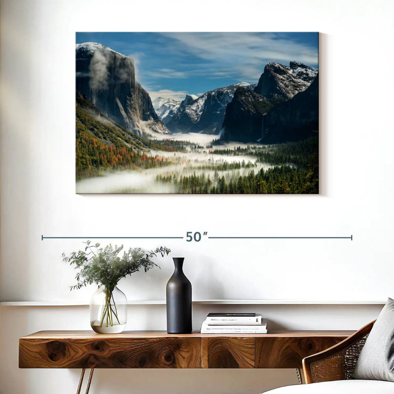Alvord Yosemite Fog Valley, 26" H x 39" W