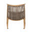 Ensemble de 2 chaises berçantes en fer assorties avec finition érable et rotin PE gris