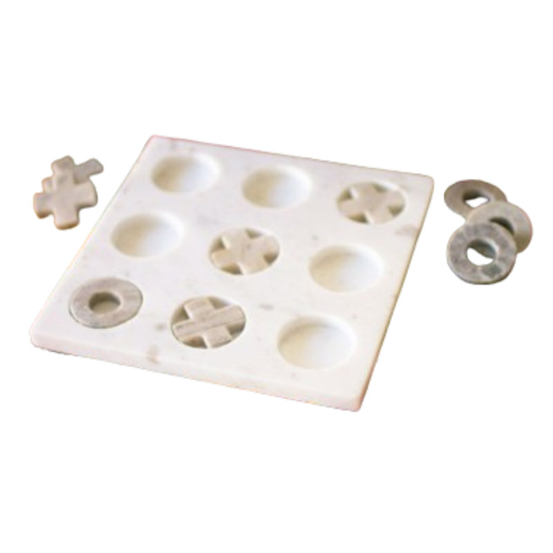Marble Tic Tac Toe Sculpture