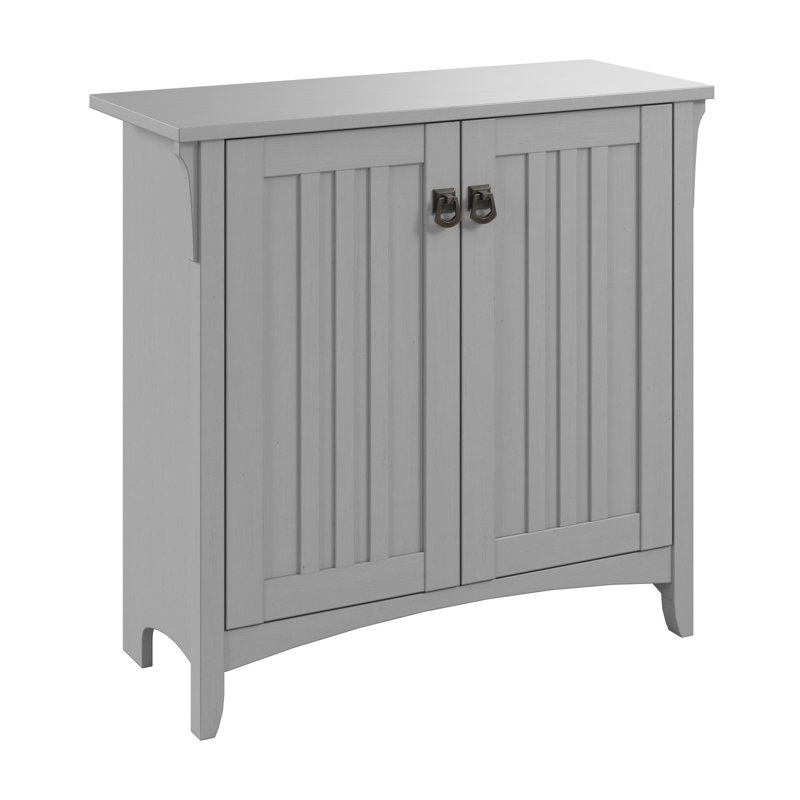 Armoire d'appoint 2 portes avec tablette ajustable l 31,5 po Keyion , Gris Cape Cod