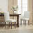 6" Thickened Modern Soft Linen Fabric Upholstered Dining Chair  with Solid Wood Legs, Nailhead Trim, Ergonomic High Back-155482905-191113175