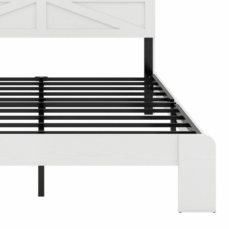 Base de lit plateforme en bois, Grand lit