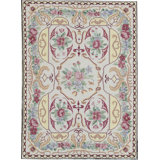Hand-Knotted High-Quality Beige Area Rug