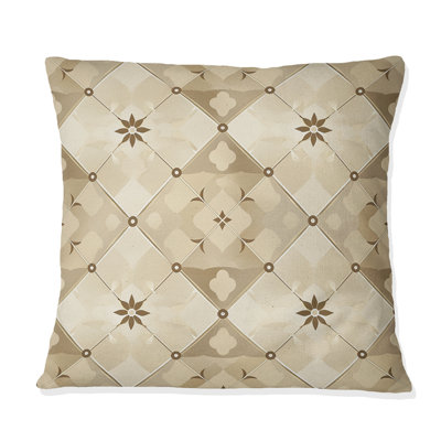 Coussin Beige crème Argyle Harmony II - transitionnel