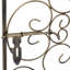Contenant 45 bouteilles en fer forgé avec serrure, bronze antique, attrayant charme, l 17,94 po x P 14,03 po, option élégante