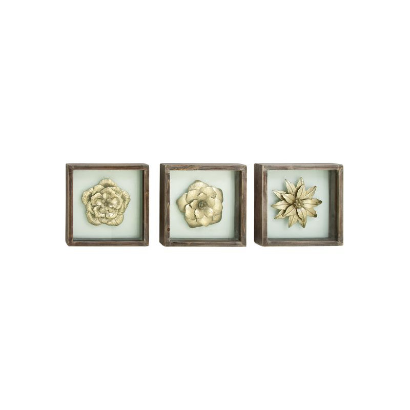 Plants & Flowers Wall Decor, Gold