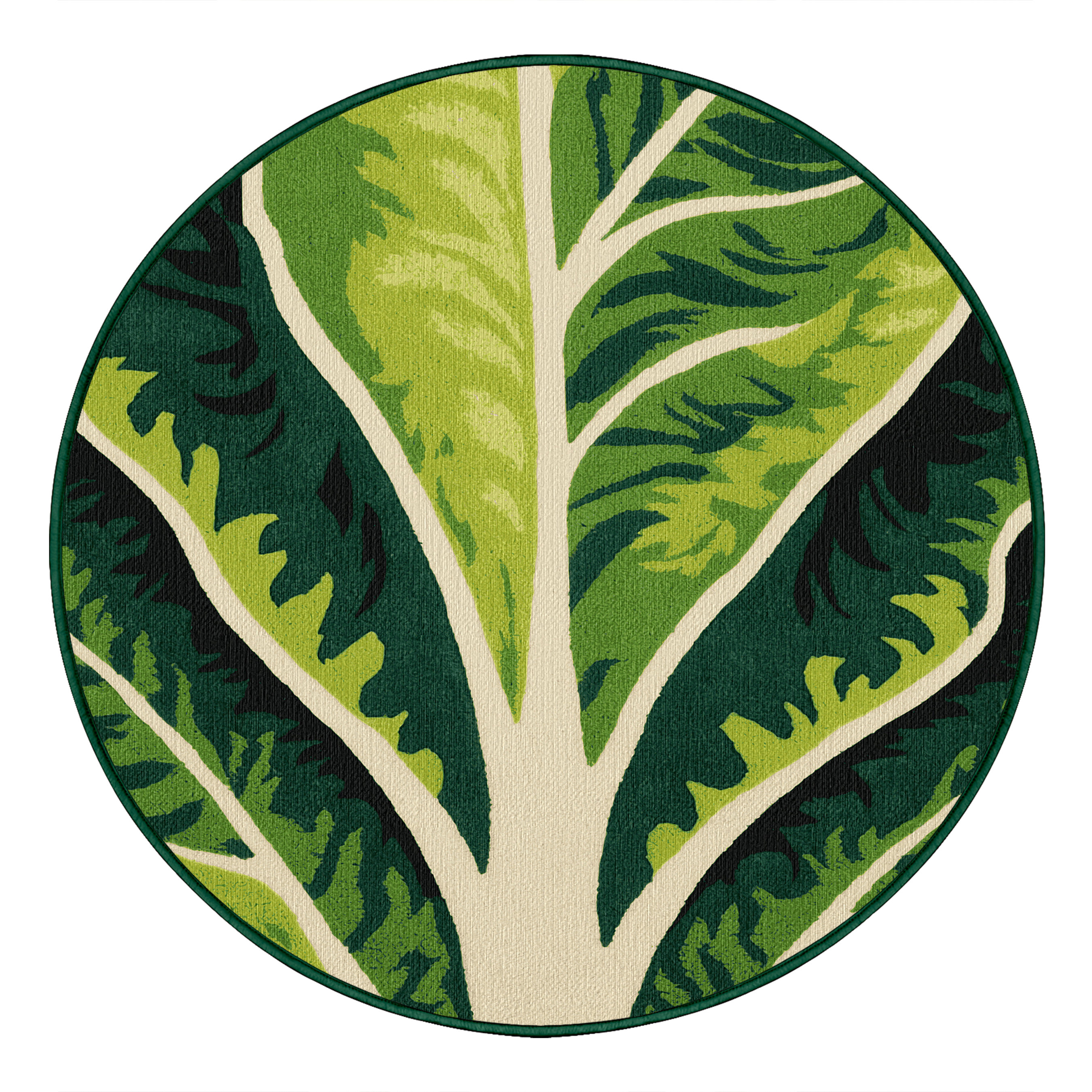 Foundry Select Washable Lettuce Iceberg Vegetables Area Rug | Wayfair