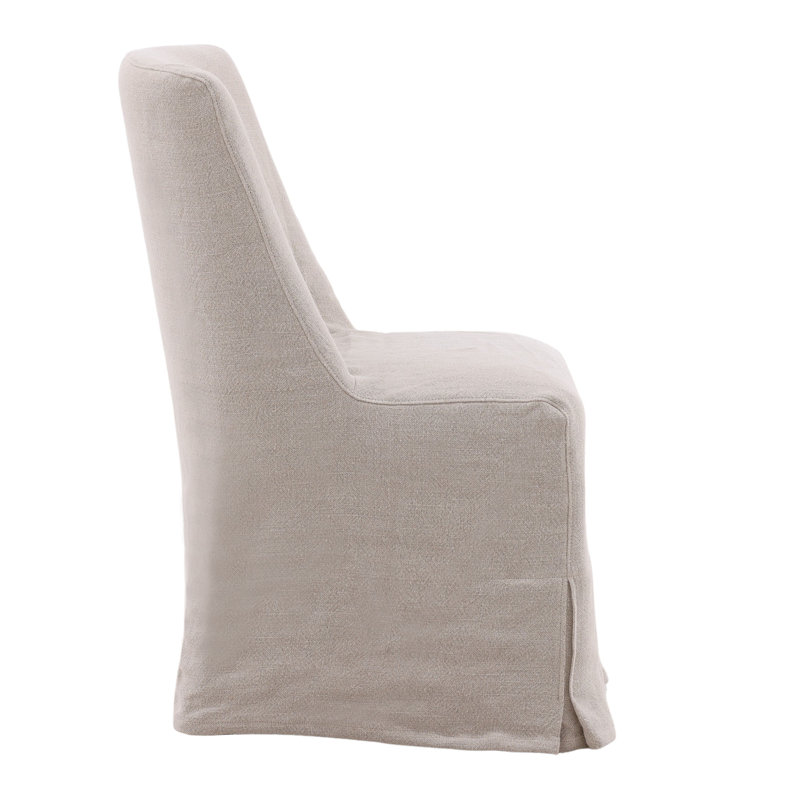 Craig Hardwood Upholstered Dining Chair, Natural Linen