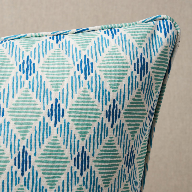 Dexter Indoor/Outdoor Throw Pillow, Turquoise