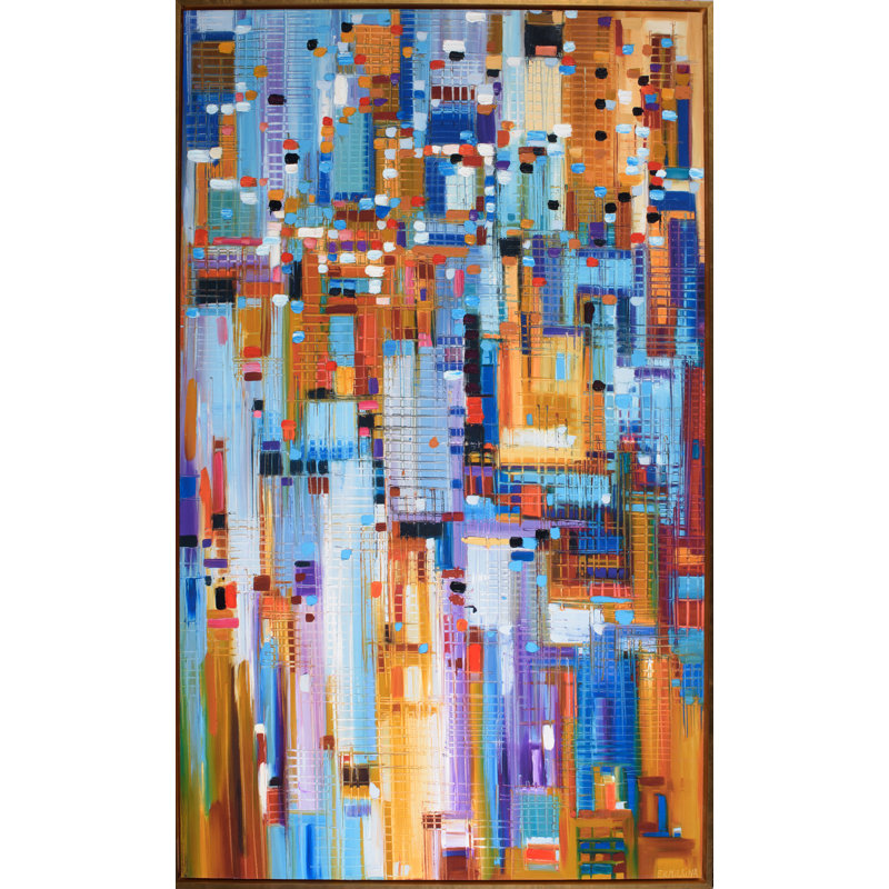 City 2 by Ekaterina Ermilkina - Painting on Canvas