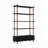 Bookcase Shelf Wood Book Shelf 74.4 Inch Tall,5 Tier Black Shelving Units And Storage Drawers, Modern Solid Wood Veneered Free Standing Shelves, Living Room, Study Room, Kitchen