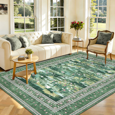 Tapis pour le salon Tapis lavables à la machine Tapis pliables Tapis antidérapant pour l'entrée de la chambre à coucher du salon
