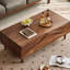 Table à thé en bois massif au design minimaliste