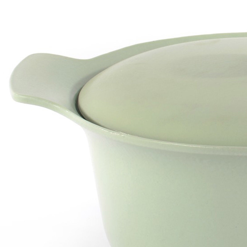 Cocotte en fonte 5,5 pte avec couvercle Ron, Vert
