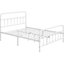 Lit plateforme classique en fer avec tête de lit et pied de lit-901025119-848028358