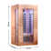 Hongyuan 1 Single Person Indoor Bluetooth Low EMF Infrared Sauna In Okoume & Hemlock Wood