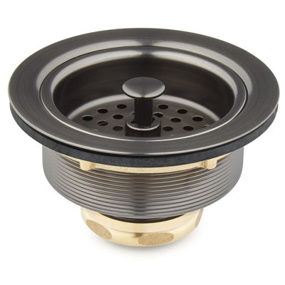 3-1/2" Kitchen Sink Basket Strainer - CP