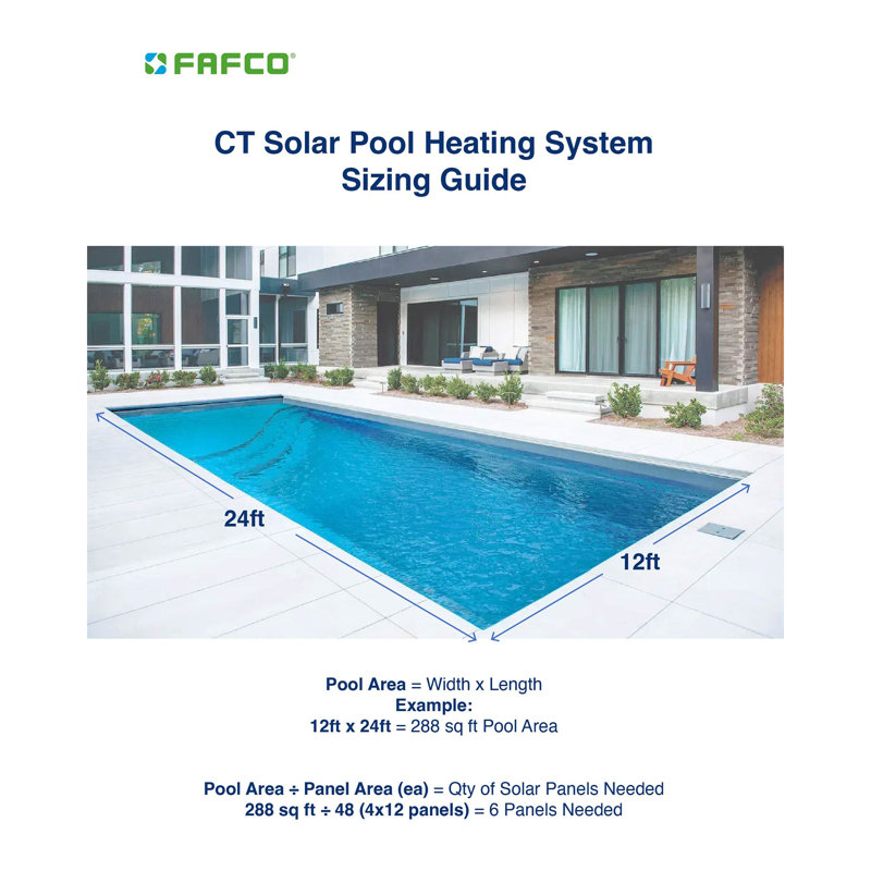 FAFCO Connected Tube 2ft Solar Pool Heating Panel with Highest Efficiency