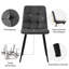 Fabric Upholstered Metal Parsons Chair-320427698