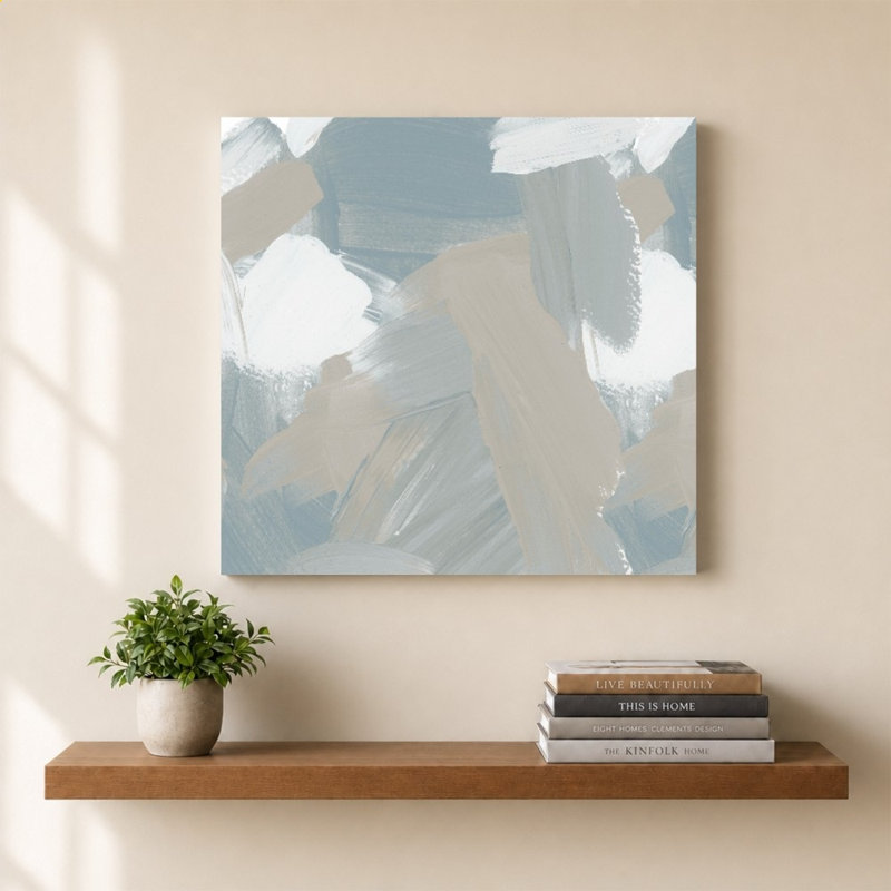 «Miami Abstract Gray I» par Lucille Price - Impression sur toile
