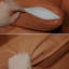 Causeuse orange avec coussin 100% polyester