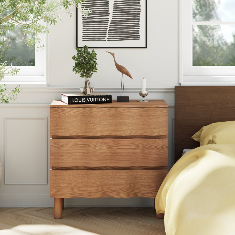 Commode 3 tiroirs Rustic Farmhouse, Brun