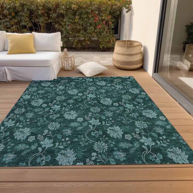 Tapis intérieur / extérieur Ayush, Rectangulaire 8 pi x 10 pi