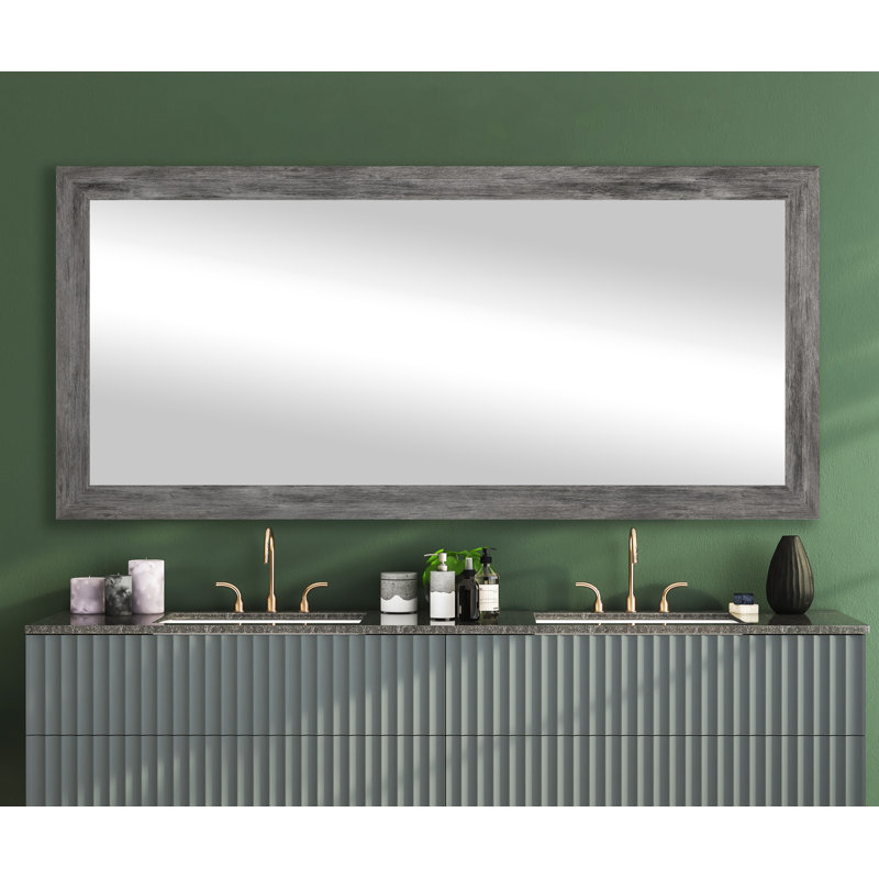Engineered Wood Flat Wall Mirror, 33" x 80"