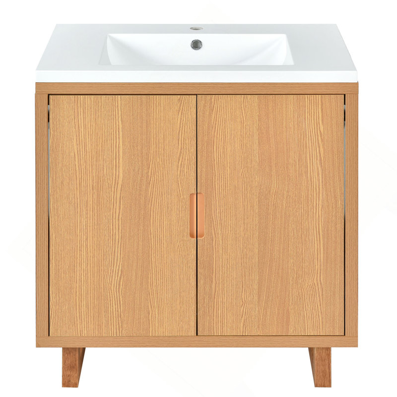 Ensemble de meuble-lavabo sophistiqué avec rangement abondant et design élégant