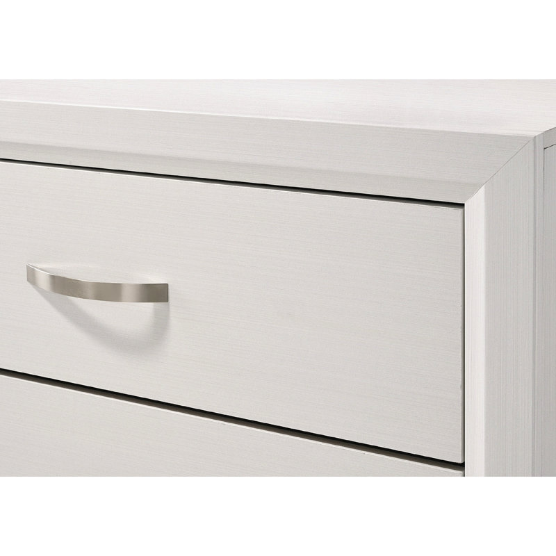 Contemporary Living Room 2 Nightstand In White - Strong And Functional With Chalk Finish For Bedroom Use, White