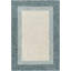 Tapis bleu en laine touffeté à la main Renne-936523064