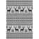 Premium Machine Washable Dockside AMF1820 Reindeers and Snowflakes Rug