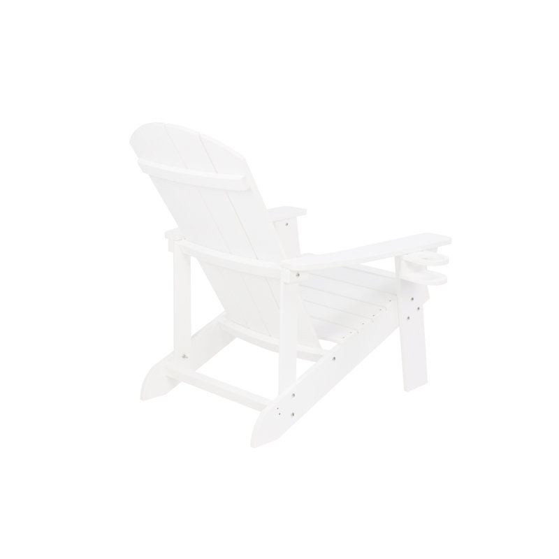 Chaise longue d'extérieur en acier inoxydable HiPS, Blanc