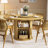 55" Round Dining Table For 6