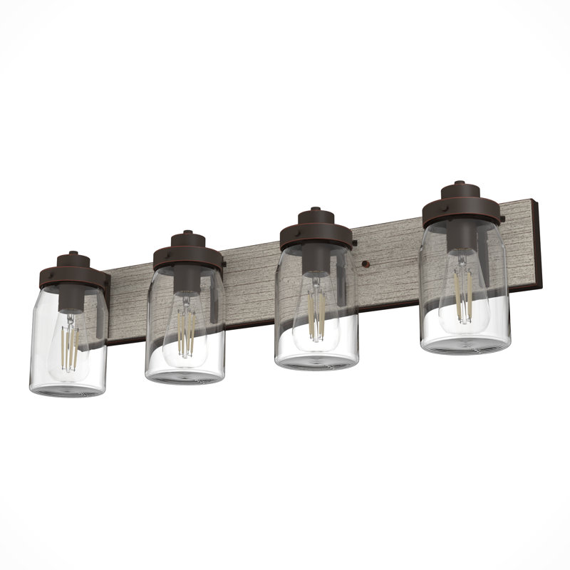 Devon 4 - Light Dimmable Vanity Light, Onyx Bengal