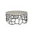 Sebastian Aluminum Coffee Table, Deep Gray