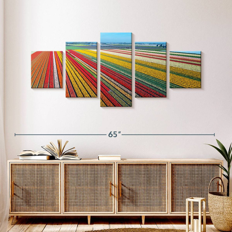 Endless Tulip Farm, 24" H x 55" W