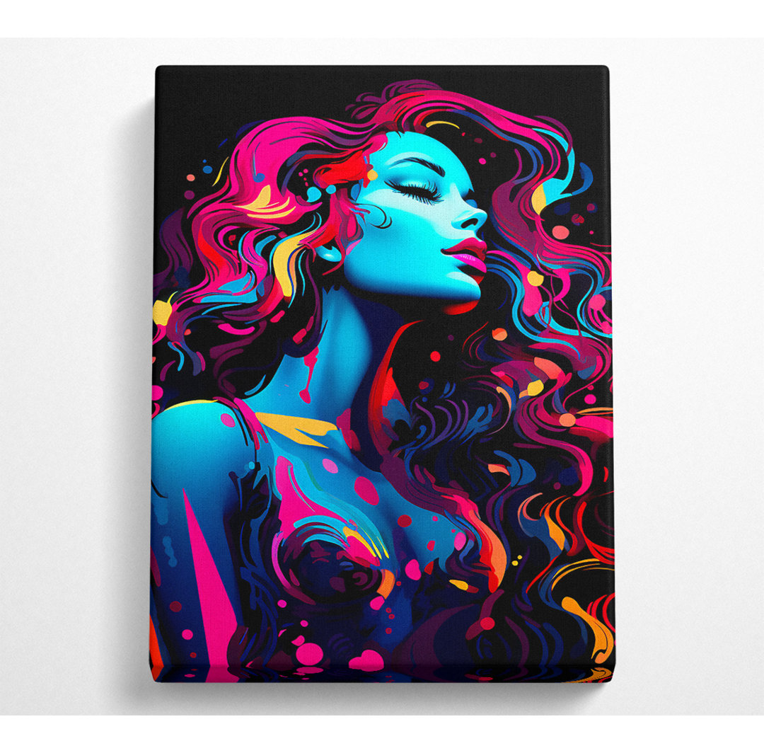 Neon Beauty - Kunstdrucke auf Leinwand - Wrapped Canvas