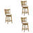 Demeterius Counter Height Or Bar Height Rubberwood Barstool With Fabric Seat-2118044286-2118044272-2144429662