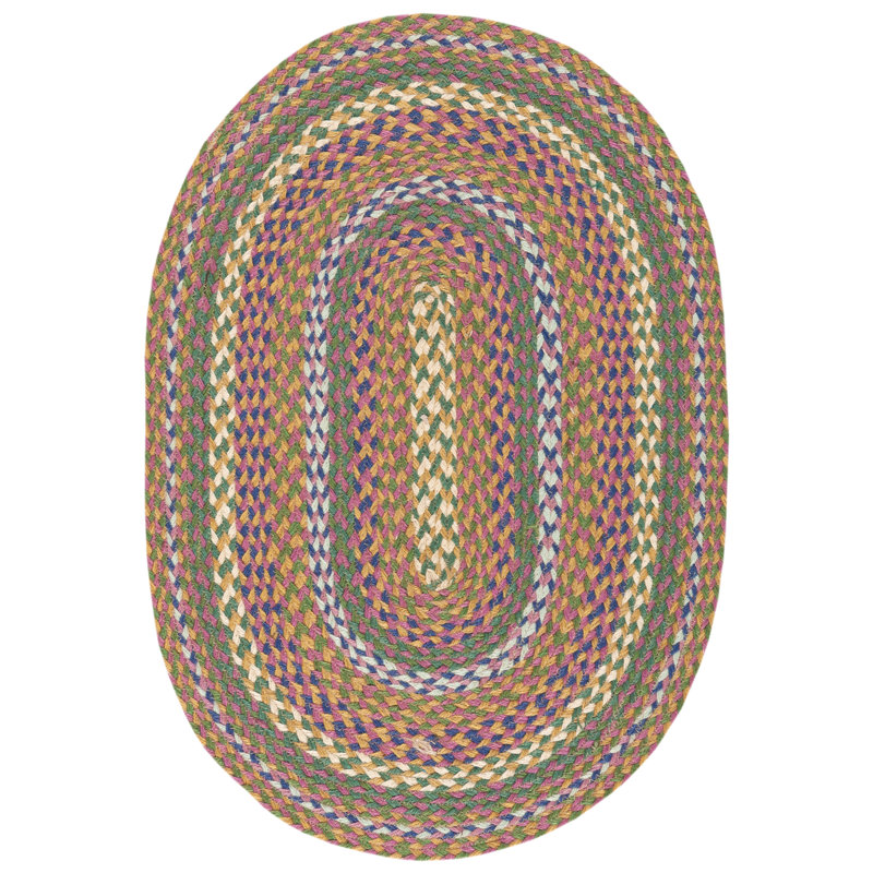 Tapis en jute tissé à la main Asmara, Ovale 4 pi x 6 pi
