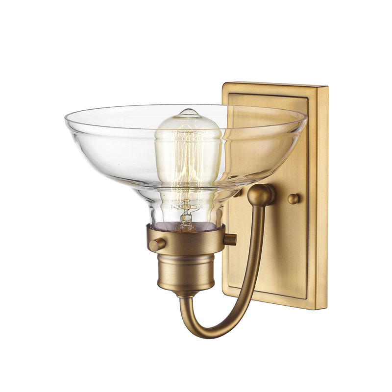 Lydia 1-Light Dimmable Armed Sconce, Heirloom Bronze