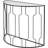 Mel 100cm Glass Top Console Table