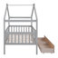 Lit simple en bois avec deux tiroirs-499134944
