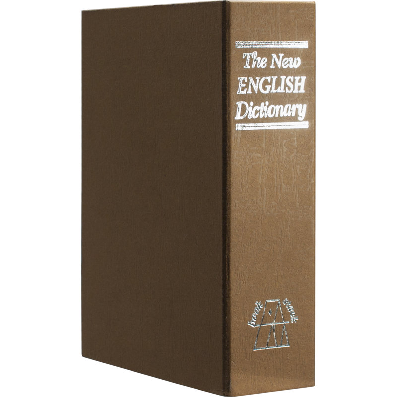 BOOK LOCK BOX W/COMBINATION LOCK BROWN