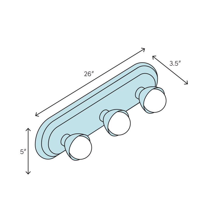 Shelby 3 - Light Dimmable Bath Bar