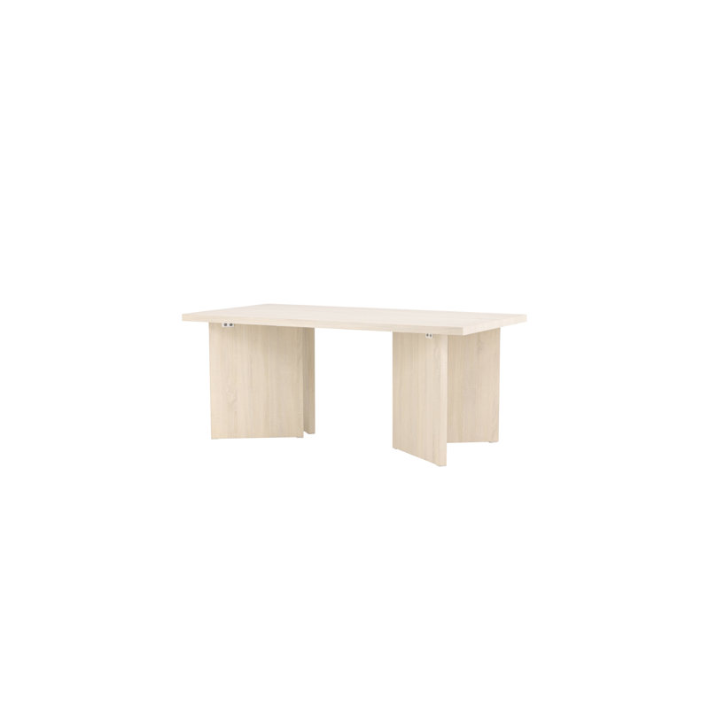 Petar Dining Table, 75cm H x 180cm L x  90cm W, Whitewash