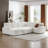 Oversized Modular Storage Sectional Sofa Couch, Free Combination L/U Shaped Corduroy Upholstered Deep Seat Furniture Convertible Sleeper Sofabed-108652453